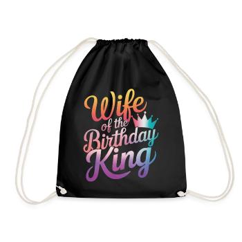 Femme Épouse Partenaire Famille Marié - Sac de sport léger - noir - Devant