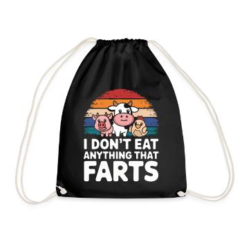Végétarien Végétalien Végétarien Végétarien - Sac de sport léger - noir - Devant