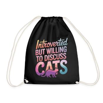 Introverti, antisocial, introverti - Sac de sport léger - noir - Devant