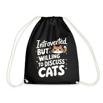 Introverti, antisocial, introverti - Sac de sport léger - noir - Devant