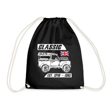 Landy Classic Car - Turnbeutel - Schwarz - Vorne