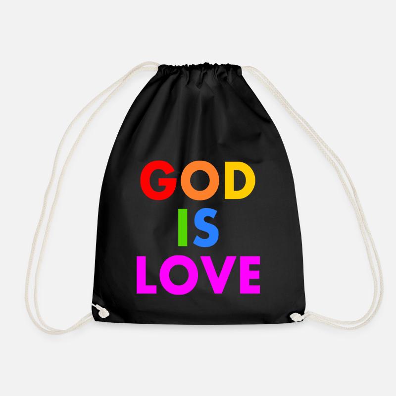 God is love - Turnbeutel - Schwarz