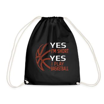Joueur de basket-ball sort humour idée cadeau - Sac de sport léger - noir - Devant