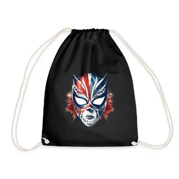 Lucha Libre Masque de Lutte Mexicaine Luchador - Sac de sport léger - noir - Devant