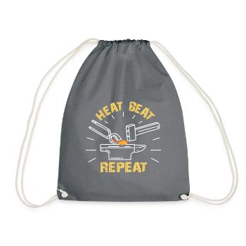 Blacksmith | Farrier - Drawstring Bag - grey - Front