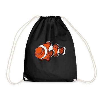 Poisson clown - Sac de sport léger - noir - Devant