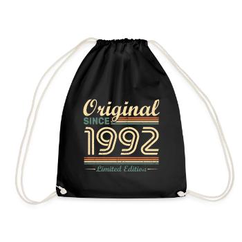 Original 1992 Vintage cadeau d'Anniversaire Rétro - Sac de sport léger - noir - Devant