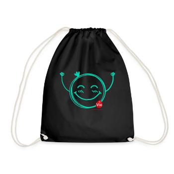 La Vie - Contre la Leucémie - Sac de sport léger - noir - Devant