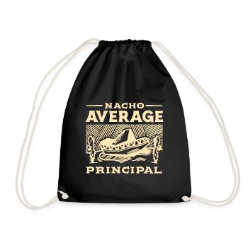 Cinco De Mayo Nacho Average Principal - Drawstring Bag - black - Front