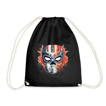 Lucha Libre Mexikanische Wrestling Maske Luchador - Turnbeutel - Schwarz - Vorne
