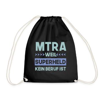 MTRA, weil Superheld kein beruf ist Radiologie - Turnbeutel - Schwarz - Vorne