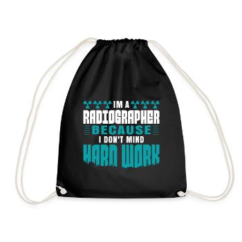 I'm the radiographer I make the rules - Turnbeutel - Schwarz - Vorne
