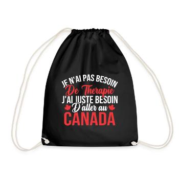 J'ai juste besoin d'aller au canada - Sac de sport léger - noir - Devant