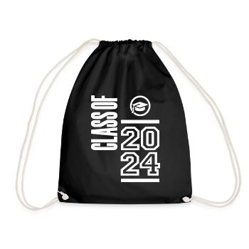 Klasse von 2024 - Senior Graduation School - Turnbeutel - Schwarz - Vorne