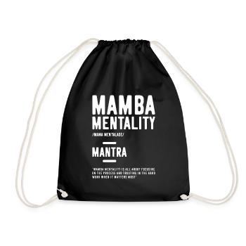 Mamba Mentality Motivational Quote Inspirational - Turnbeutel - Schwarz - Vorne