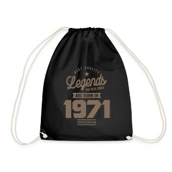 Légendes de qualité Les vrais sont nés en 1971 - Sac de sport léger - noir - Devant