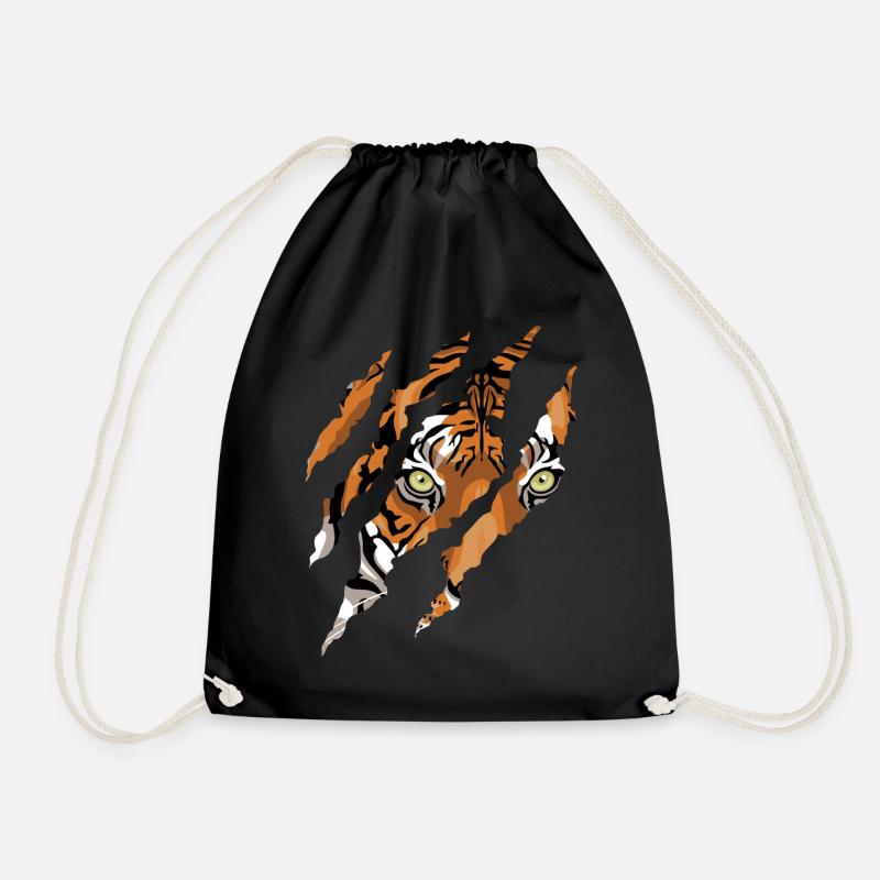 Tiger Krallen - Turnbeutel - Schwarz