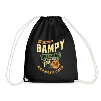 Je suis Bampy parce que je suis beaucoup trop cool | papi - Sac de sport léger - noir - Devant