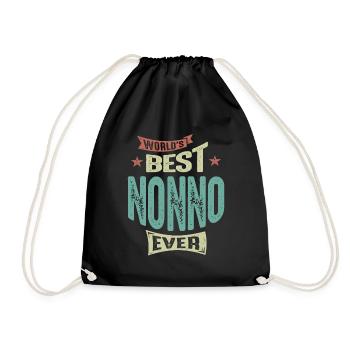 Mens Best Nonno Ever Funny Dad / Opa - Turnbeutel - Schwarz - Vorne