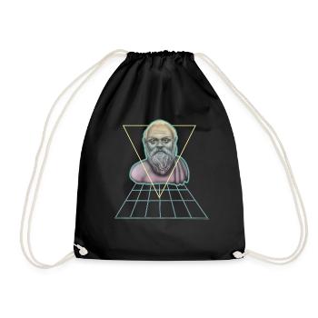Sokrates Griechischer Philosoph Modern - Turnbeutel - Schwarz - Vorne