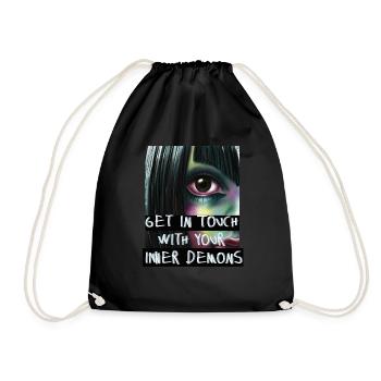 Anime Japon Démons - Sac de sport léger - noir - Devant