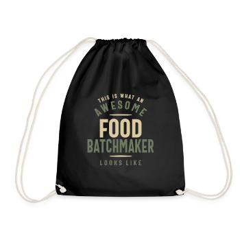 Drôle génial Food Batchmaker Job Occupation - Sac de sport léger - noir - Devant