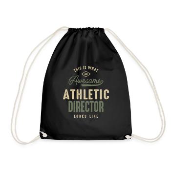 Funny Awesome Athletic Director Job Beruf - Turnbeutel - Schwarz - Vorne