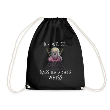 Socrate philosophe grec - Sac de sport léger - noir - Devant