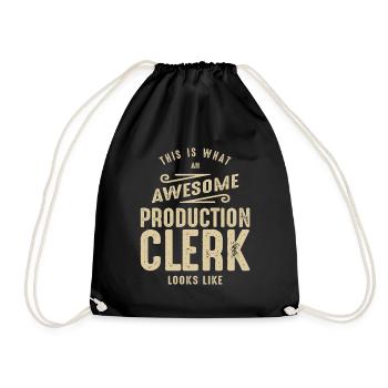 Super travail de commis à la production - Sac de sport léger - noir - Devant