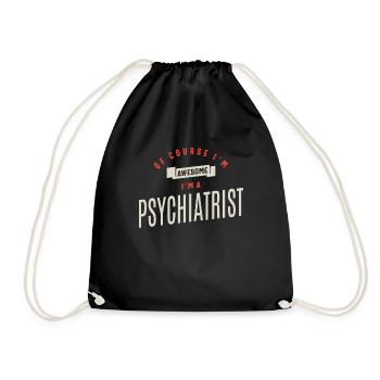 Psychiatre Profession Travailleur d’anniversaire - Sac de sport léger - noir - Devant