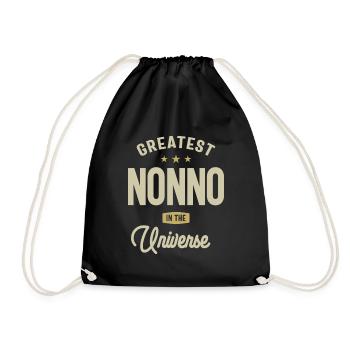 Greatest Nonno in The Universe - Dad and Grandpa - Drawstring Bag - black - Front