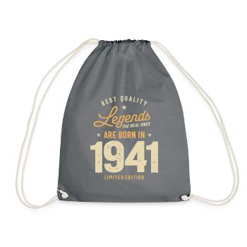 Legend Since 1941 82nd Birthday - Drawstring Bag - grey - Front