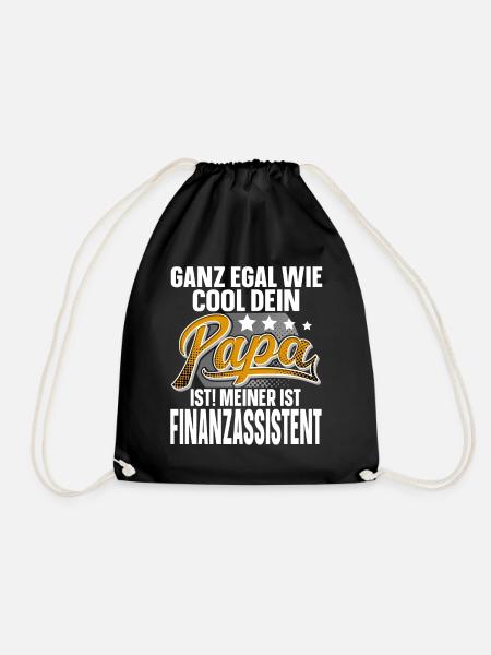 Finanzassistent Papa Vater Vatertag Cooler Papa - Turnbeutel - Schwarz
