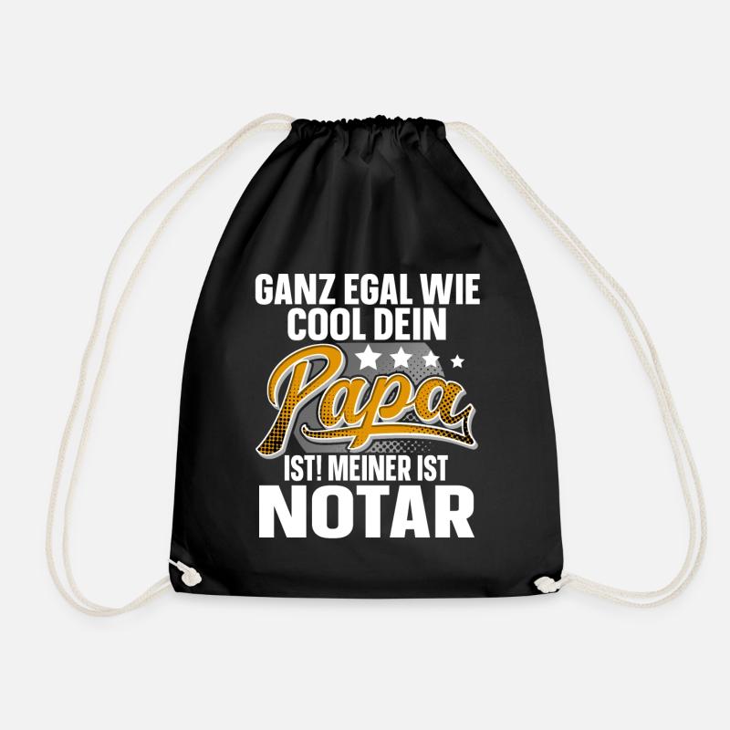 Notar Papa Vater Vatertag Cooler Papa - Turnbeutel - Schwarz