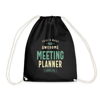 Meeting Planner - Drawstring Bag - black - Front