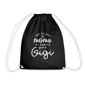 Seules les meilleures mamans sont promues à Gigi drôle - Sac de sport léger - noir - Devant