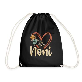 Je suis ce Noël drôle de grand-mère Noni - Sac de sport léger - noir - Devant