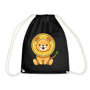 Lion citron design pour les amoureux des Lions - Sac de sport léger - noir - Devant