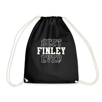 Le meilleur nom personnalisé Finley - Sac de sport léger - noir - Devant