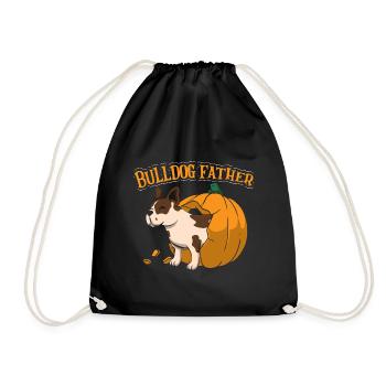 Bulldog Father - Turnbeutel - Schwarz - Vorne