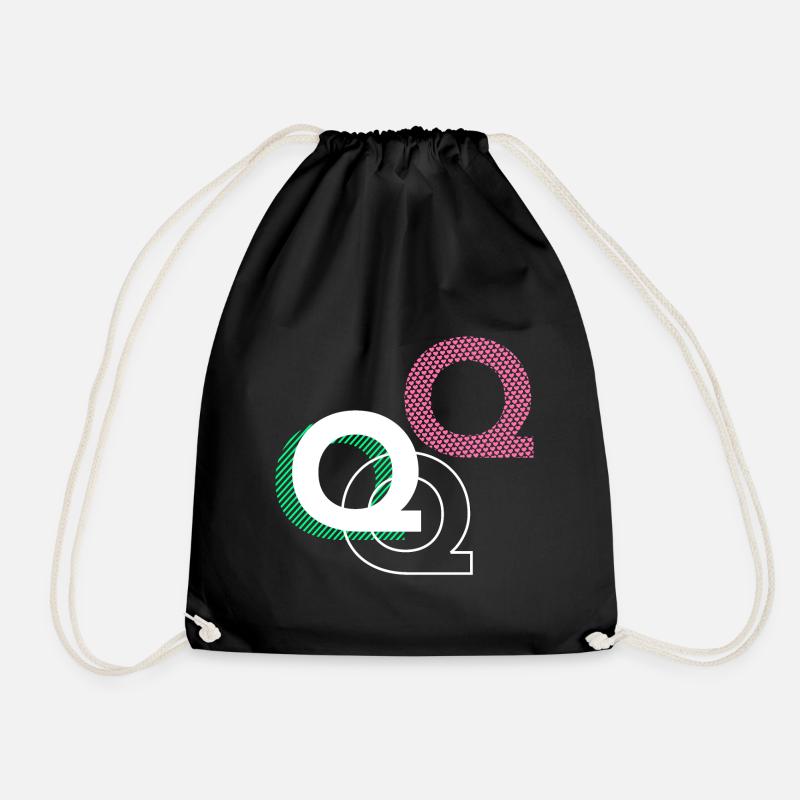 Q - Turnbeutel - Schwarz