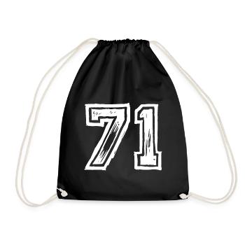 71 nombre de maillots - Sac de sport léger - noir - Devant