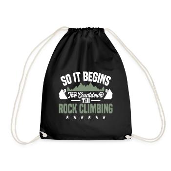 So it begins the countdown till rock climbing - Turnbeutel - Schwarz - Vorne