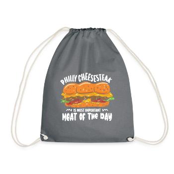 Philly Cheesesteak Sandwich - Turnbeutel - Grau - Vorne