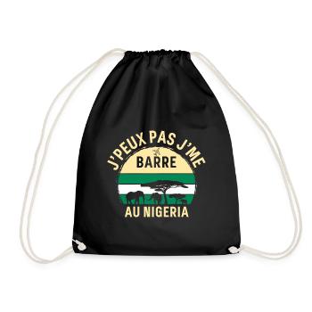 J peux pas j me barre Au Nigeria - Sac de sport léger - noir - Devant