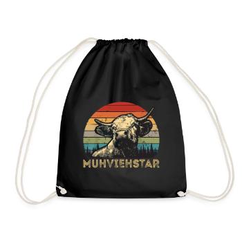 Muhviestar - Turnbeutel - Schwarz - Vorne