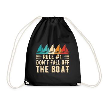 Drôle de dicton de voilier pour le capitaine du bateau - Sac de sport léger - noir - Devant
