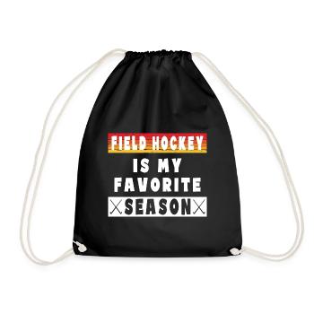Le hockey sur gazon est ma saison préférée de hockey en salle - Sac de sport léger - noir - Devant