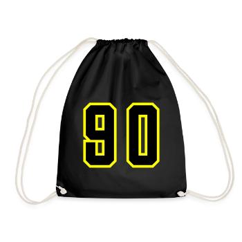90 Number Leotard - Drawstring Bag - black - Front