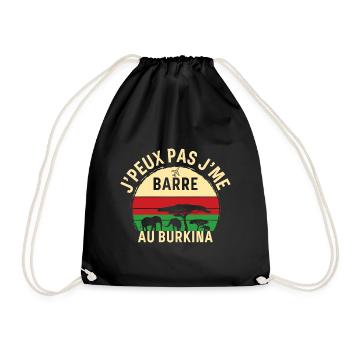 J peux pas j me barre Au Burkina - Sac de sport léger - noir - Devant